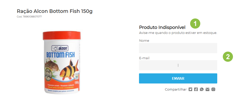 Produto Indisponível